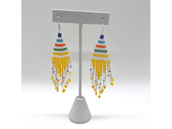 Rainbow Tassel Earrings